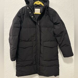 Everlane ReNew Long Puffer Coat black NWOT never worn